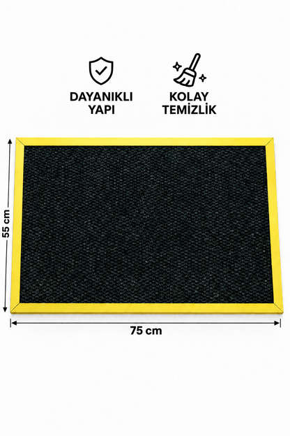Decoramat Gold çerçeveli premium kapı önü paspası